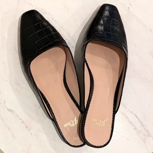 J Crew Crocodile mules, size 7.5